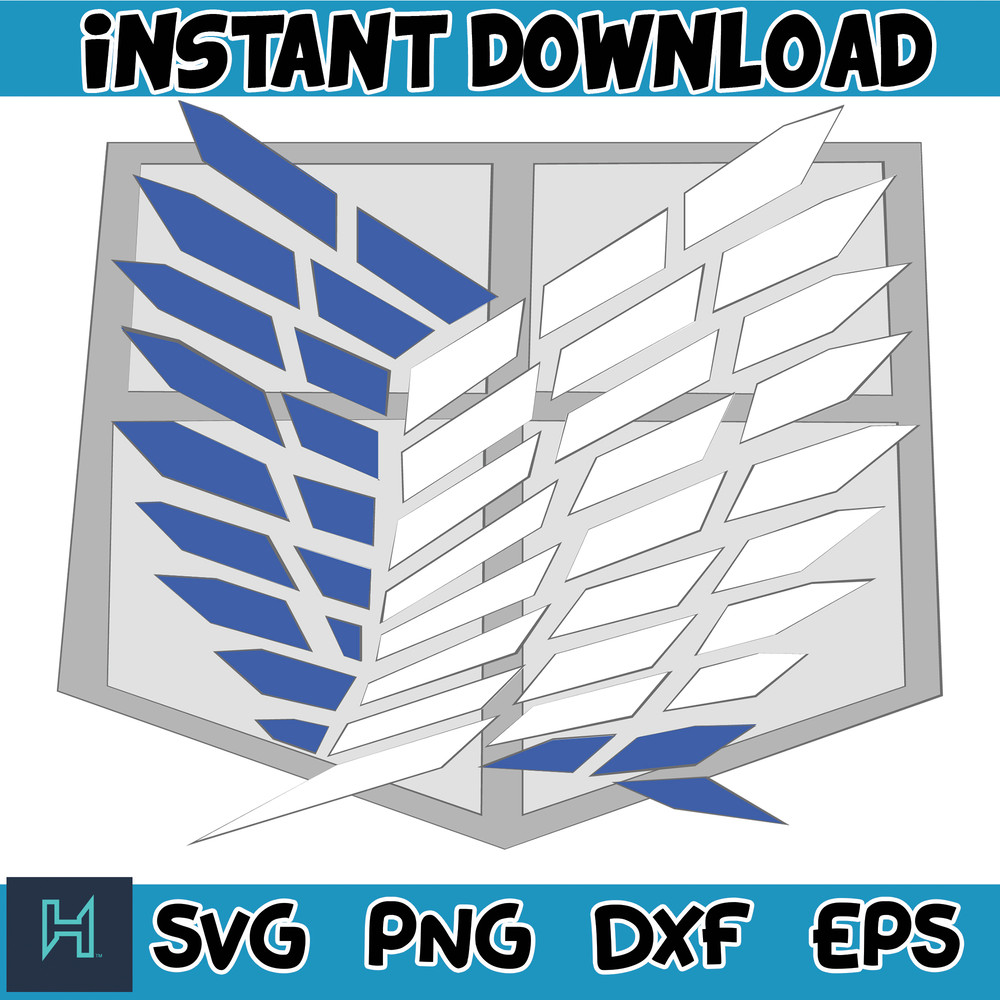 Attack svg ,Attack on titan SVG, 4 titan Set logo svg, Wings Svg, Mangan Svg (8).jpg