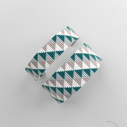 bead loom pattern, loom bracelet pattern, miyuki pattern, square stitch pattern, pdf file, pdf pattern_235 no word chart