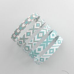 bead loom pattern, loom bracelet pattern, miyuki pattern, square stitch pattern, pdf file, pdf pattern_224 no word chart