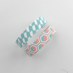 peyote bracelet pattern, peyote bead pattern, odd count, stitch pattern, pdf file, pdf pattern_220 no word chart