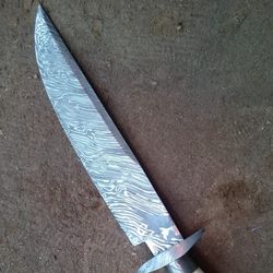 12 inches Handmade Damascus Steel Hunting Stag Horn Handle knife