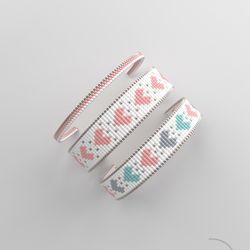 bead loom pattern, loom bracelet pattern, miyuki pattern, square stitch pattern, pdf file, pdf pattern_209 no word chart