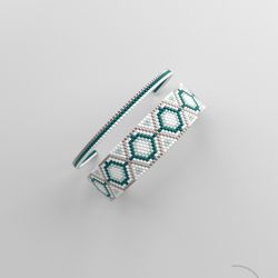peyote bracelet pattern, peyote bead pattern, odd count, stitch pattern, pdf file, pdf pattern_208 no word chart