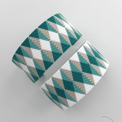 peyote bracelet pattern, peyote bead pattern, odd count, stitch pattern, pdf file, pdf pattern_206 no word chart
