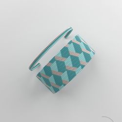 peyote bracelet pattern, peyote bead pattern, odd count, stitch pattern, pdf file, pdf pattern_204 no word chart