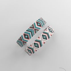 peyote bracelet pattern, peyote bead pattern, odd count, stitch pattern, pdf file, pdf pattern_201 no word chart