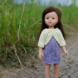 Knitted dress and jacket for Paola Reina doll