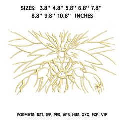 Boros Embroidery Design File Pes, Anime pes design, Machine Embroidery Pattern. One punch man embroidery design