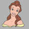 Princess Belle Clipart -3.jpg