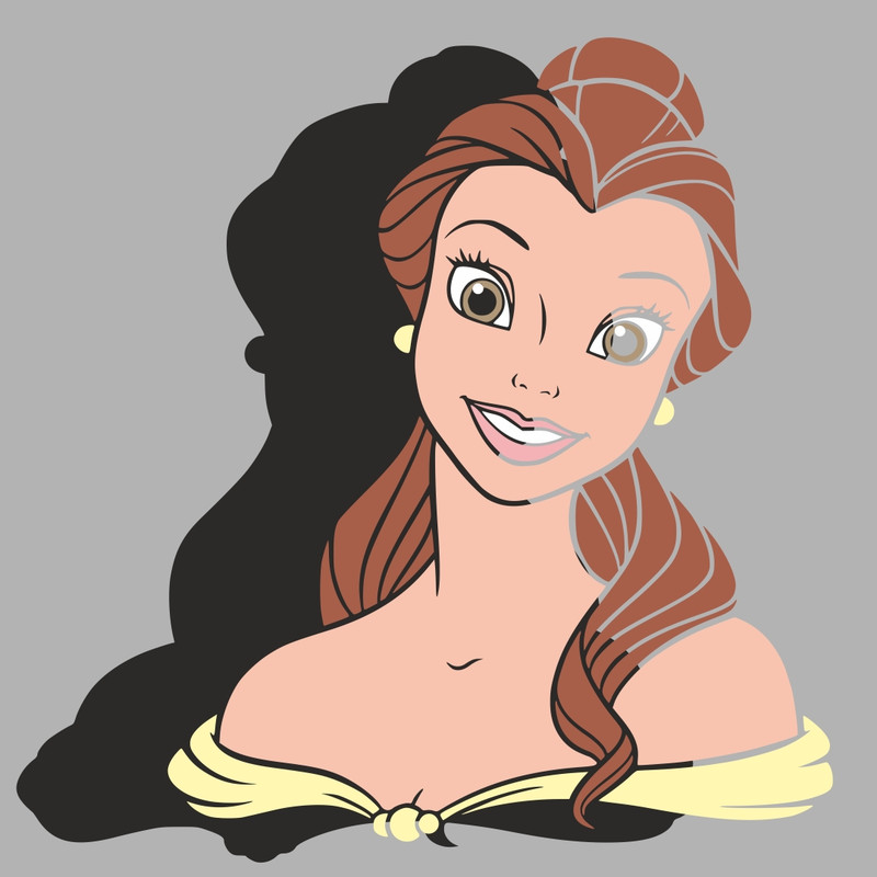 Princess Belle Clipart -4.jpg