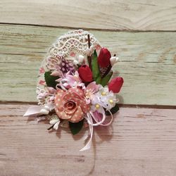 easter egg/for multi-level tray/easter decor/at easter/as a gift/ decoupage /decorated egg/egg for farm house decor/egg