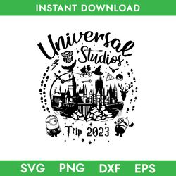 Universal Studio Svg, Magical Kingdom Svg, Hogwarts Svg, Minion Svg, Magic Castle Svg, Family Vacation Svg Download File