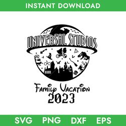 Universal Studio Family Vacation 2023 Svg, Minion Svg, Magical Kingdom Svg, Hogwarts Svg, Magic Castle Svg Download File