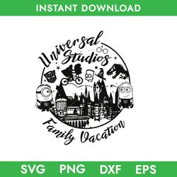 Universal Studio Family Vacation Svg, Jurassic Park Svg, Minion Svg, Hogwarts Svg, Magic Castle Svg, Instant Download