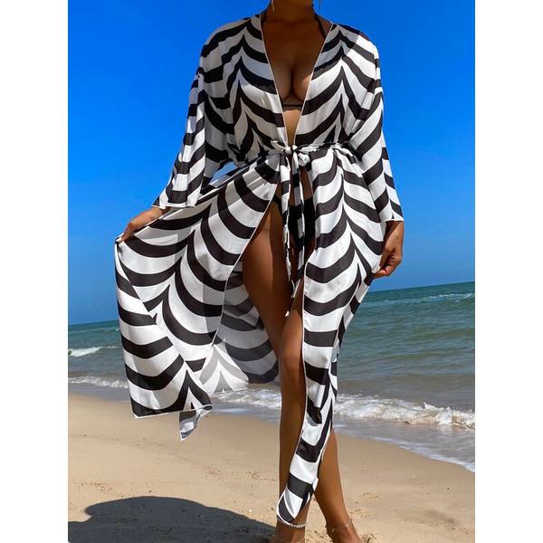 Allover Print Belted Kimono Oversized Cover Up Beachwear Swimming (6).jpg