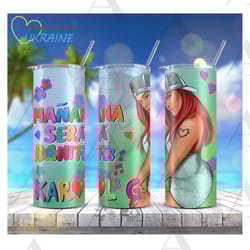 karol g bichota digital download sublimation designs png l skinny tumbler 20 oz l 30 oz designs l tumbler design