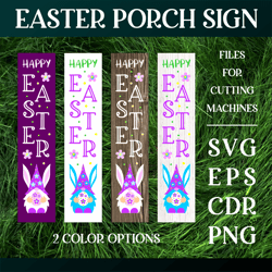 Easter Porch Sign with Gnome SVG