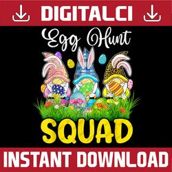 egg hunt squad gnomes easter day bunny easter day png, happy easter day sublimation design