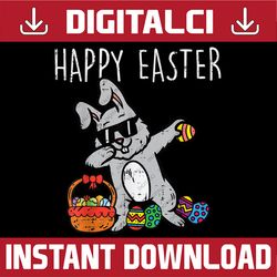 bunny rabbit happy easter dab dance cool easter day png, happy easter day sublimation design