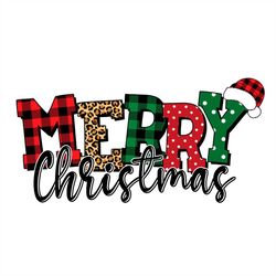 merry christmas wearing santa hat png sublimation designs