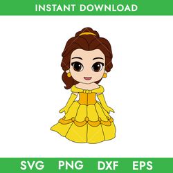 baby belle svg, princess belle svg, belle beauty and the beast svg, disney princess svg, png dxf eps instant dowloand