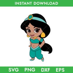 baby jasmine svg, princess jasmine svg, aladdin jasmine svg, disney princess svg, png dxf eps instant dowloand