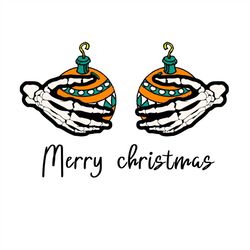 skeleton holding christmas ball png sublimation designs