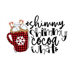Shimmy Shimmy Cocoa What Buffalo Plaid Cup PNG Sublimation Designs