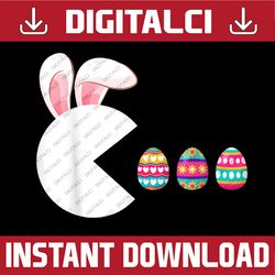 video game bunny eggs easter gamer gaming eggs easter day png, happy easter day sublimation design