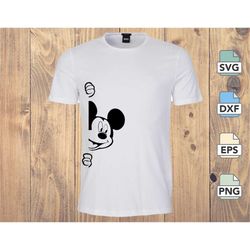 Mickey SVG cut file Mickey Mouse Cartoon SVG file for Silhouette Cricut Digital download - svg, dxf, eps, png