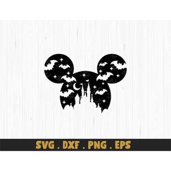 Halloween Mickey svg ,Minnie Mouse Halloween SVG, Png Eps Dxf Files for Cricut Printable Mickey Clipart Silhouette Micke