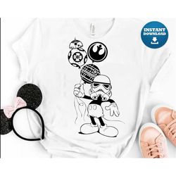 Star Wars Mickey SVG, svg, dxf, eps, png digital download