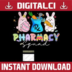 cute bunny pharmacist pharmacy squad happy easter day easter day png, happy easter day sublimation design