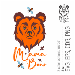 Mama Bear and Bees | Mothers Day SVG