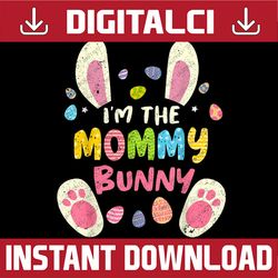 mommy easter matching family party bunny face costume easter day png, happy easter day sublimation design