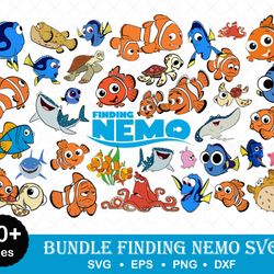 Finding Nemo Svg Bundle, Nemo Svg, Nemo Cricut, Nemo Clipart, Dorys svg, Marlin Clip, Cartoon Svg, Bundle Svg -Download