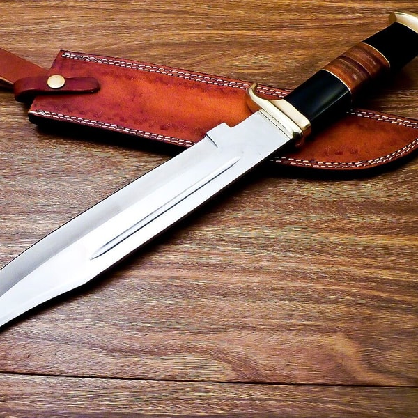 Rare Blade 18 Inch Bowie Knife, Hunting Knife, Custom Bowie | Inspire ...