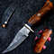 CUSTOM HANDMADE HAND FORGED DAMASCUS BLADE BOWIE HUNTING KNIFE - RESIN.jpg