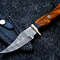 10 Inch Hand Forged Damascus Blade Bowie Hunting Knife.jpg