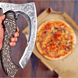 Handmade Viking Axe Pizza Cutter - Unique and Functional Kitchen Tool