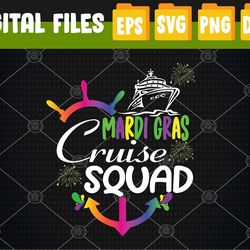 mardi gras cruise squad matching group family vacation party svg, eps, png, dxf, digital download