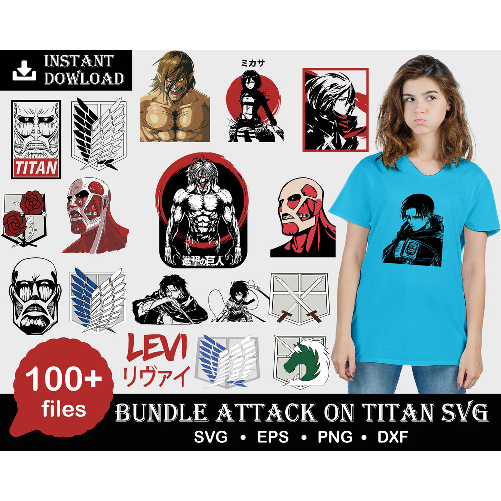 100 Attack On Titan Bundle Svg, Levi Svg, Eren Svg, AOT Svg.jpg