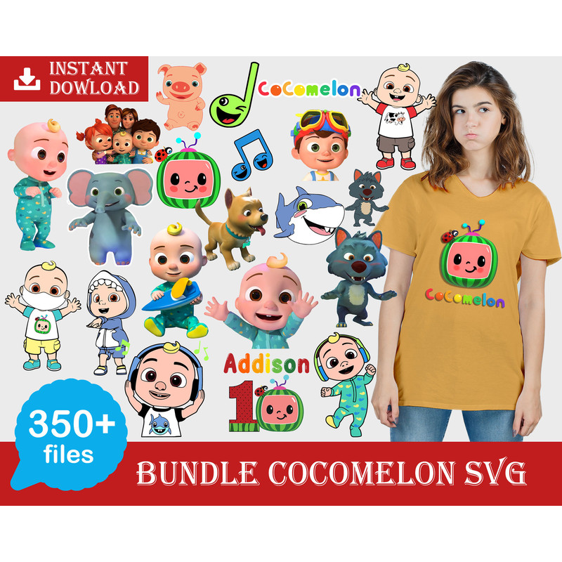 350 Bundle Cocomelon Svg, Cocomelon Clipart Cocomelon Party Supplies PNG, Cocomelon Bundl,e cocomelon svg birthday.jpg