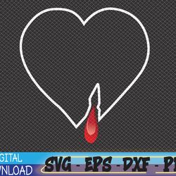 broken heart - heart - blood heart svg, eps, png, dxf, digital download
