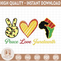 peace love juneteenth png, black pride freedom png, black history day png, black lives matter png, juneteenth png