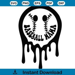 baseball mama svg sport mama svg mother's day svg cutting files