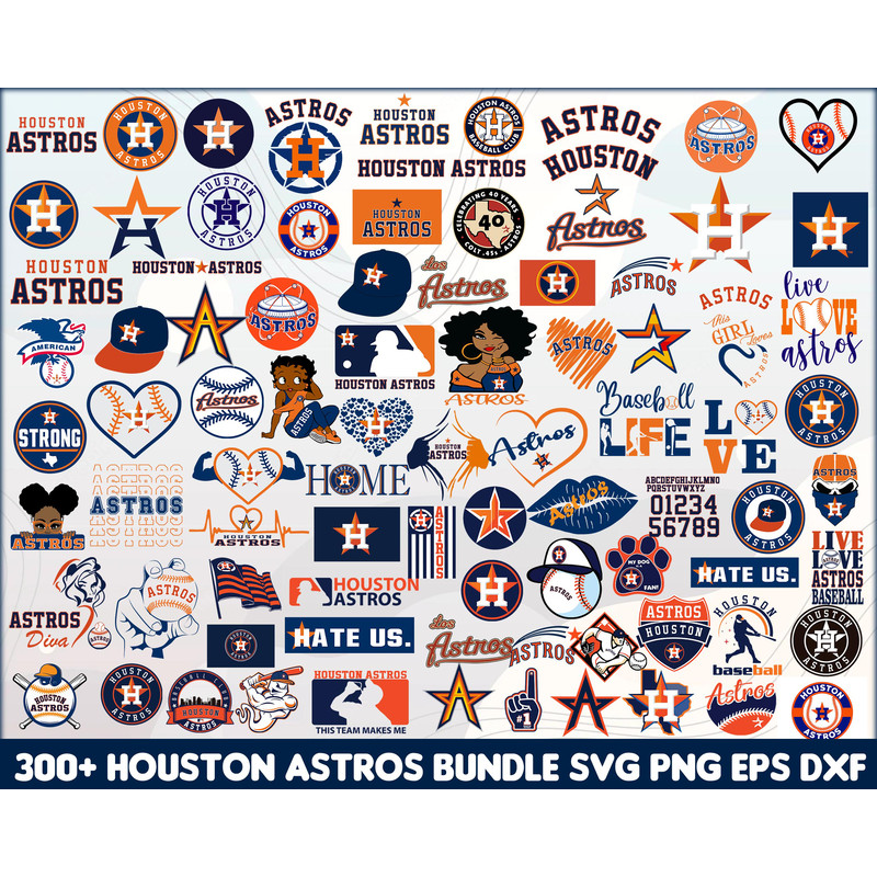 Houston Astros svg bundle, houston astros clipart, houston svg, astros svg, vector, cricut, Cut file, MLB svg, Instant Download.jpg