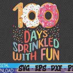 100 days of school girls kindergarten 100th day of school svg, eps, png, dxf, digital download