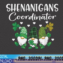 shenanigans coordinator st patricks day gnomes green proud svg, eps, png, dxf, digital download