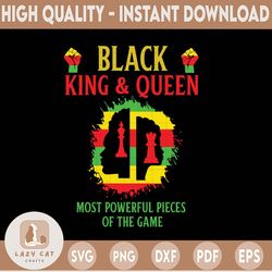 black queen svg, black king svg, chess piece svg, melanin, men, black girl magic, svg file for cricut, silhouette, insta